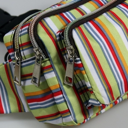 [Fashionable Stripes] Multi-Purposes Fanny Pack / Back Pack / Travel Lumbar Pack
