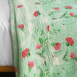 [Gakuen Alice] 3PC Cotton Vermicelli-Quilted Printed Quilt Set (Full/Queen Size)