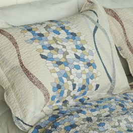 [Good Times] Cotton 3PC Vermicelli-Quilted Printed Quilt Set (Full/Queen Size)