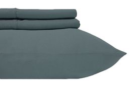 Gray Extended Queen (Olympic Queen) 100% Cotton 600 Thread Count Sheets Solid