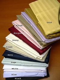 King /Calking Stripe Pillow Cases 300 Thread Count