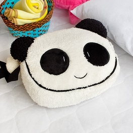 [Lovely Panda] Fleece Throw Blanket In A Shoulder Bag / Travel Pillow Blanket (27.2 by 59.4 inches)