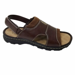Mens Casual/Outdoor Sling Back Sandal BROWN