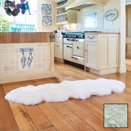 Premium Double Longwool Rug - lvory