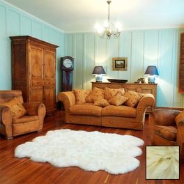 Premium Six Longwool Rug - Cream