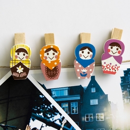 [Pretty Tumbler] - Wooden Clips / Wooden Clamps / Mini Clips