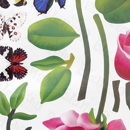 Prickly Rose - Wall Decals Stickers Appliques Home Decor