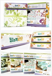 [Summer Leaf] 100% Cotton 4PC Duvet Cover Set (Full Size)