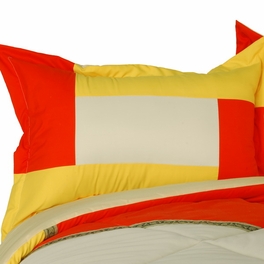[Summer Sunrise] Quilted Patchwork Down Alternative Comforter Set (King Size)
