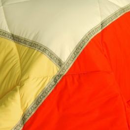 [Summer Sunrise] Quilted Patchwork Down Alternative Comforter Set (King Size)