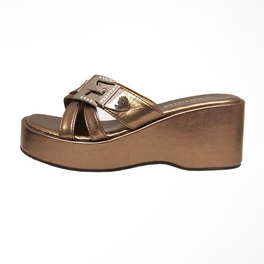Women Brown Slide shoe Flip-flop