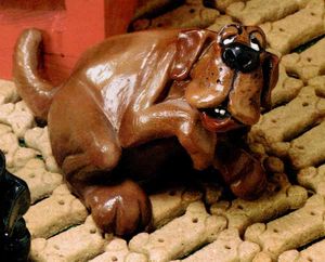 Chase the Chocolate Lab Beasties Pet Figurine