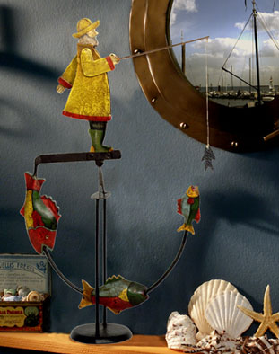 Authentic Models Fisherman Sky Hook オブジェ Fisherman Sky Hook Balancing Toy