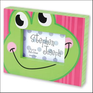 Frog (pink) 4 x 6 Funky Frame by Stephen Joseph