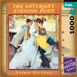 Norman Rockwell Soda Jerk - The Saturday Evening Post 1000 Piece Jigsaw ...