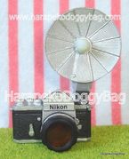Glico Toys : Time Slip : Miniature Black Nikon Flash Camera 