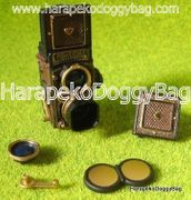 Glico Toys : Time Slip : Miniature Brown Rolleiflex Camera 