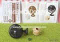 Glico Toys : Time Slip : Miniature Retro Black Fan & Pig Katori Senko Set Glico Toys : Time Slip : Miniature Retro Black Fan & Pig Katori Senko Set