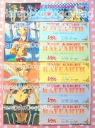 Japanese Anime : Clamp : Magic Knight Rayearth Sega/Amada Sticker Set : Clef (MEDIUM GOOD CONDITION)
