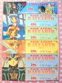 Japanese Anime : Clamp : Magic Knight Rayearth Sega/Amada Sticker Set : Clef (MEDIUM GOOD CONDITION)