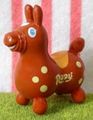 Miniature Rody Horse (MEDIUM) : Brown / Light Yellow Spots (2004)