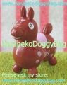 Miniature Rody Horse (SMALL) : Chocolate Brown / Pink Spots (2004)