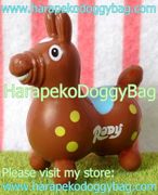 Miniature Rody Horse (MEDIUM) : Chocolate Brown / Yellow Spots (2004)