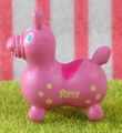 Miniature Rody Horse (SMALL) : Mauve Pink / Yellow Spots (2004)