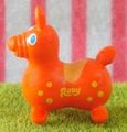 Miniature Rody Horse (SMALL) : Orange / Light Orange Spots (2004)