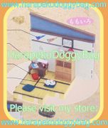 Takara Miniature Toys : Showa Omoide Family House (2004) Living Room 2 - Miniature Retro Japanese Living Room With TV (Pink Version)