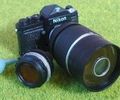 Kaiyodo Miniature Toys : Time Slip Glico Series 2 : Miniature Nikon Camera & Telephoto Lens (2002)