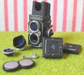 Kaiyodo Miniature Toys : Time Slip Glico Series 4 : Miniature Black Rolleiflex Camera (2003)
