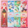 Clamp : Magic Knight Rayearth  Amada Bookmark Sticker Set : A (1995) (MEDIUM GOOD CONDITION)