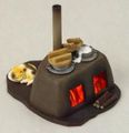 Megahouse Miniatures : Memories of Japan (2003) #1 - Miniature Sleeping Cat & Traditional Kamado Japanese Stove