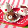 Megahouse Miniatures : Bear Kitchen (2006) #6 - Miniature Tea Set