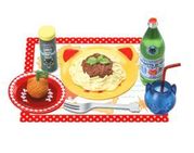 Megahouse Miniatures : Black Cat Chef's Italian (2007) #1 - Miniature Pasta Cafe Dish