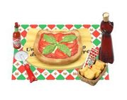 Megahouse Miniatures : Black Cat Chef's Italian (2007) #3 - Miniature Margherita Pizza