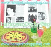 Megahouse Miniatures : Bar Time (2005) #8 - Miniature Pizza & Cocktail Drinks