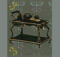 Megahouse Miniatures : Princess Style (2008) #9 - Miniature Black Dining Wagon / Furniture