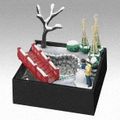 Megahouse Miniatures : Traditional Japanese Garden Walk - Palm-Sized Diorama (2004) #4-1 - Miniature Winter Garden 