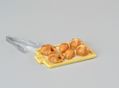 Megahouse Miniatures : Freshly Baked Bread (2005) #7 - Miniature Dinner Bread Roll Set (OPENED PACKAGING/MISSING PIECE)