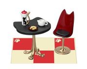 Megahouse Miniatures : Animal Interior (2007) #4 - Miniature Italian Cat Set Furniture