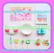 Megahouse Miniatures : Panda Candy Shop (2007) #1 - Miniature Kawaii Lollipop & Candy Set (USED CONDITION)