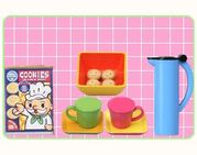 Megahouse Miniatures : Pop'n Kitchen Tools (2007) #4 - Miniature Smiling Tea Set & Cookie Box