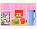 Megahouse Miniatures : Pop'n Kitchen Tools (2007) #4 - Miniature Smiling Tea Set & Cookie Box