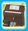 Megahouse Miniatures : School Memories 4 : Exciting School Events (2004) #7 - Miniature Retro Pedal Organ Music Instrument