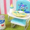 Megahouse Miniatures : Baby Collection (2004) #2 - Miniature Retro Blue Baby Chair 