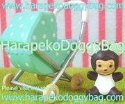 Megahouse Miniatures : Baby Collection (2004) #4 - Miniature Retro Baby Pram / Stroller  & Teddy Bear