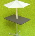 Megahouse Miniatures : Little Cafe - Open Cafe (2004) #3 - Miniature Outdoor Bistro Bar Standing Table