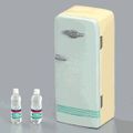 Megahouse Miniatures : Retro Style Design Kitchen (2004) #4 - Miniature Retro Refrigerator